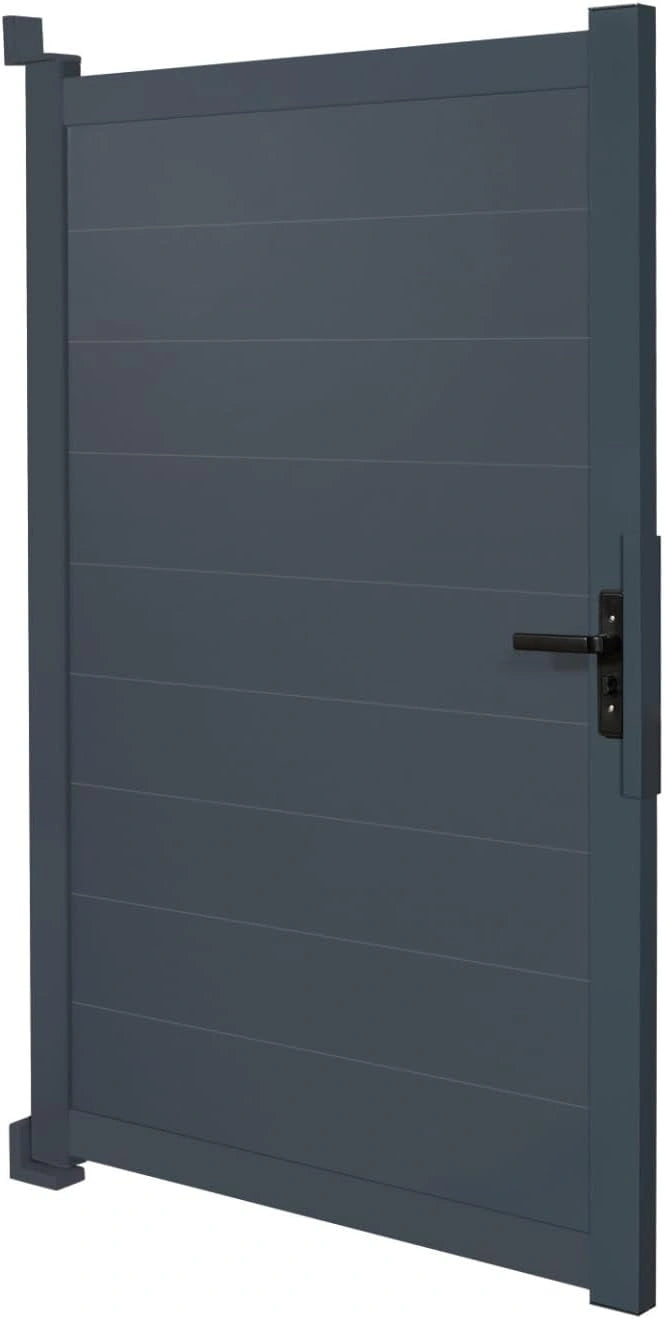 Clôture en Aluminium Gris Anthracite 100x160 cm - IDMarket
