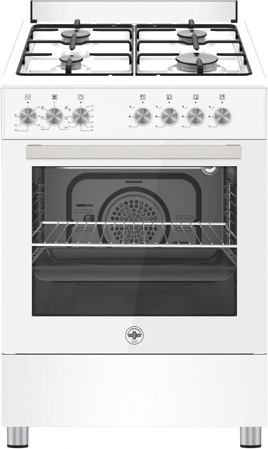 Cuisinière Mixte Électrique et Gaz Blanc SE664EB/24