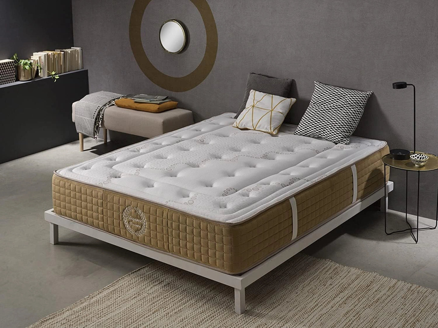 Matelas Ergonomique 120x190 cm Mémoire de Forme - 30 cm, 11 Zones, Soutien Ferme