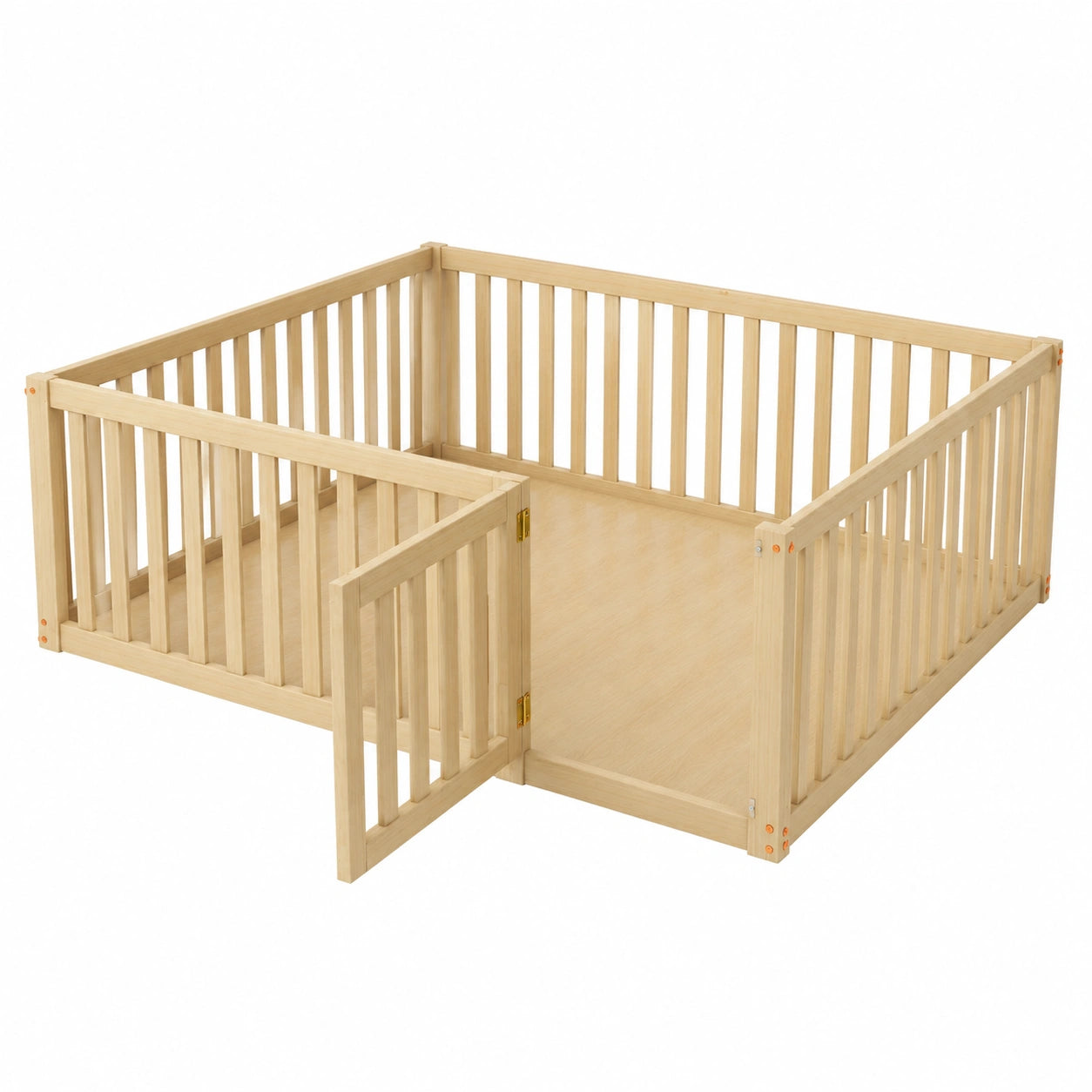 lit-en-bois-naturel-pour-enfant-avec-barriere-de-securite-et-porte-asxlnp2859qf