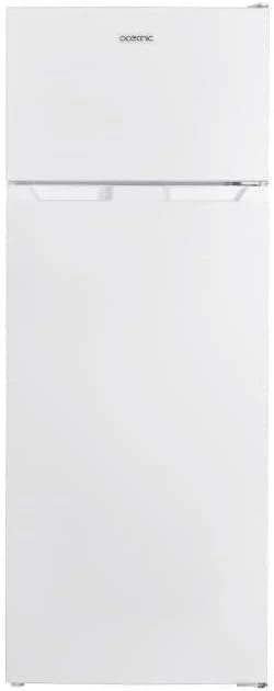 Réfrigérateur OCEANIC 206L avec Congélateur, 2 Portes, Blanc, Froid Statique