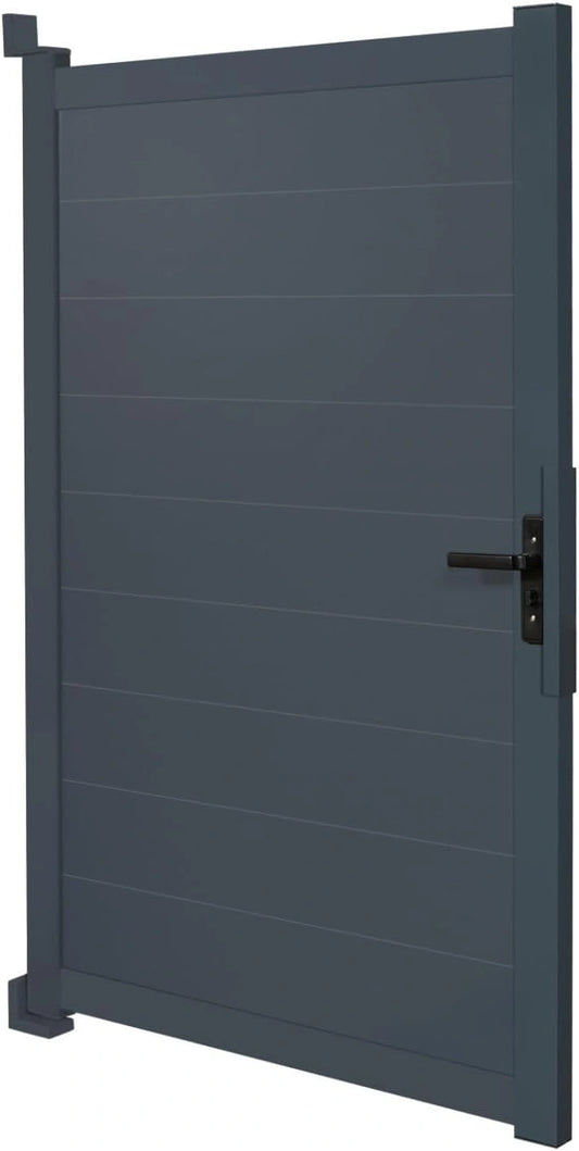 Clôture en Aluminium Gris Anthracite 100x160 cm - IDMarket