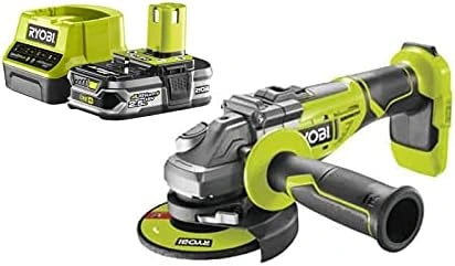 RYOBI Meuleuse d'Angle Brushless 18V One+ avec Batterie 2.5Ah et Chargeur Rapide