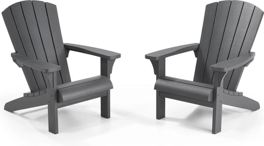 Ensemble de 2 Chaises de Jardin Adirondack en Anthracite Keter