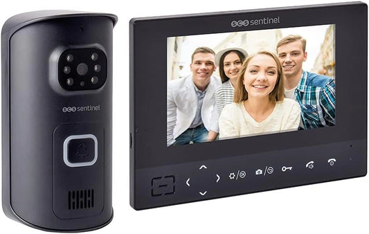 Interphone Vidéo Sans Fil SCS Sentinel AirVisio 200 - Écran LCD - Enregistrement Photo et Vidéo - Portée 200m - Ouverture Portail et Gâche - Vision 110° - Étanchéité IP65 - Garantie 3 Ans