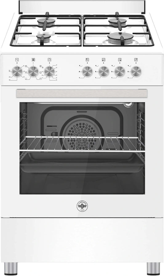 Cuisinière Mixte Électrique et Gaz Blanc SE664EB/24