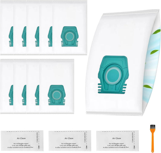 Ensemble de 10 Sacs Aspirateur pour Miele Pure avec Filtres pour Séries S1/L1