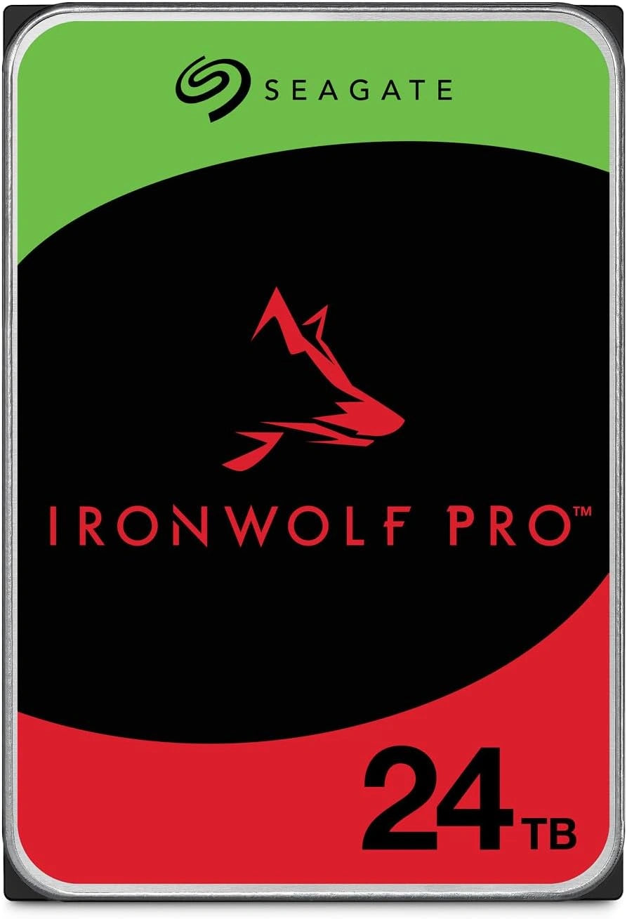 Disque Dur Interne NAS Seagate IronWolf Pro 24To, 3.5", SATA 6Gb/s, 7200RPM, CMR, 256Mo Cache, Services Rescue