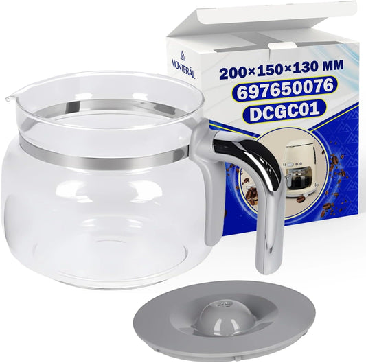 Carafe de Remplacement pour Cafetière Smeg avec Couvercle - Modèle DCGC01 - Garantie 10 Ans