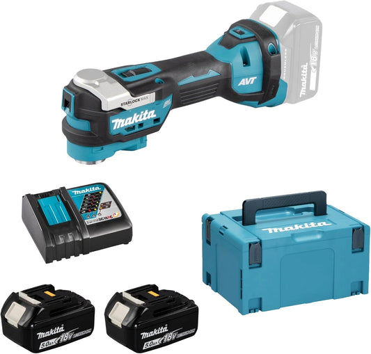 Set d'Outils Multifonctions 18V LXT avec 2 Batteries 5,0 Ah en Coffret MAKPAC - MAKITA