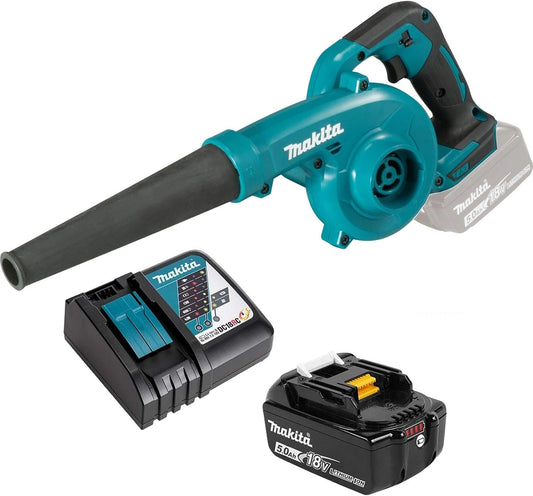 Souffleur à Batterie 18V avec Chargeur et Batterie 5 Ah - Makita DUB185RT
