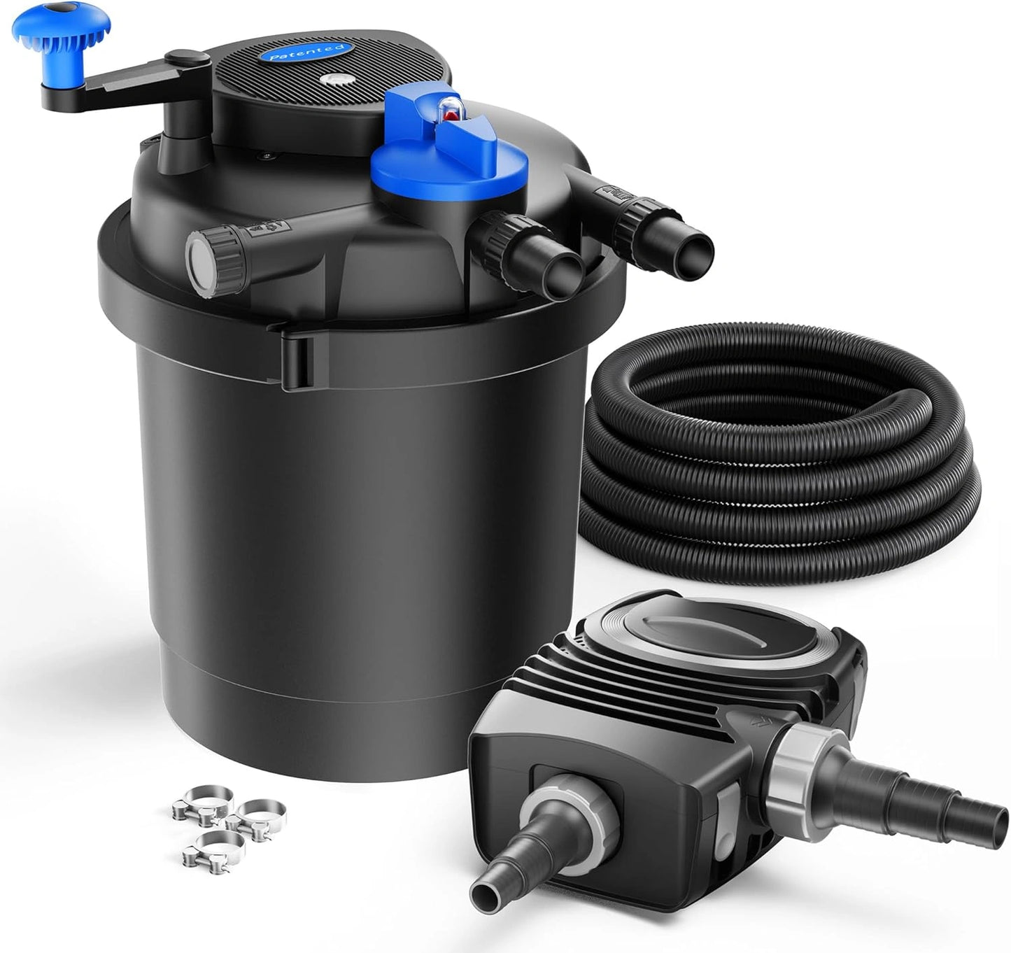 Système de Filtration de Bassin SunSun CPF-2500 avec Lampe UV et Pompe ECO