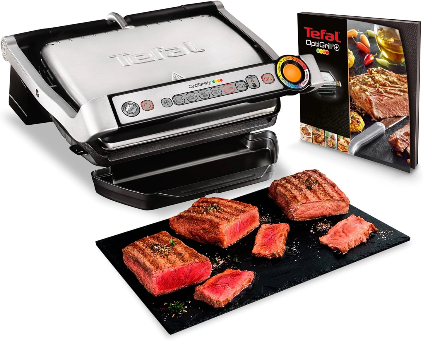 Tefal Optigrill+ Intelligent avec 6 Programmes et Mode Manuel pour 4 Personnes, Modèle GC712D12