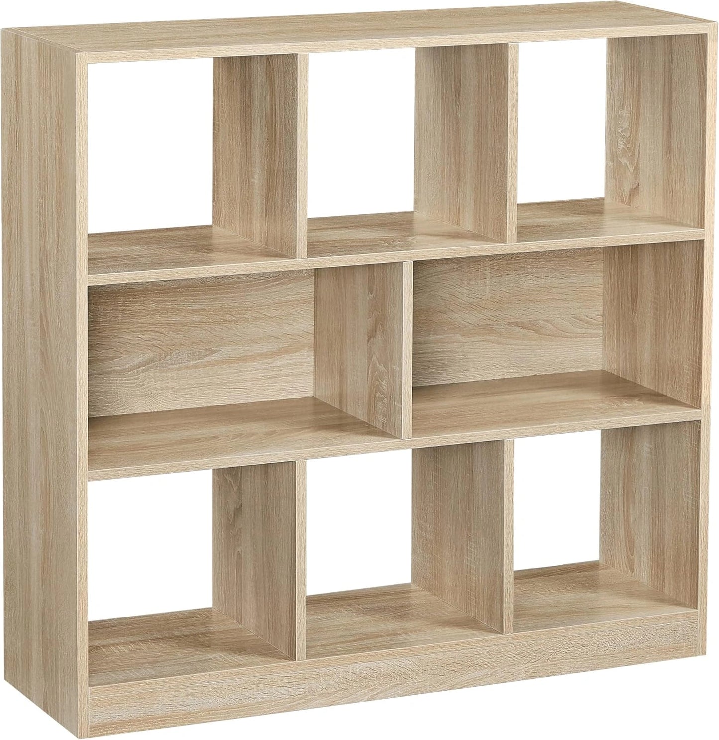 Bibliothèque VASAGLE CUSTOS - Étagère de Rangement avec Compartiments Ouverts, pour Salon, Chambre et Bureau, 97,5 x 30 x 100 cm, Bois Foncé